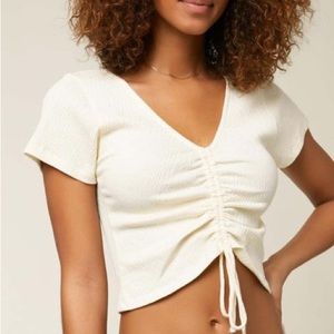 O’Neill White Crop Top